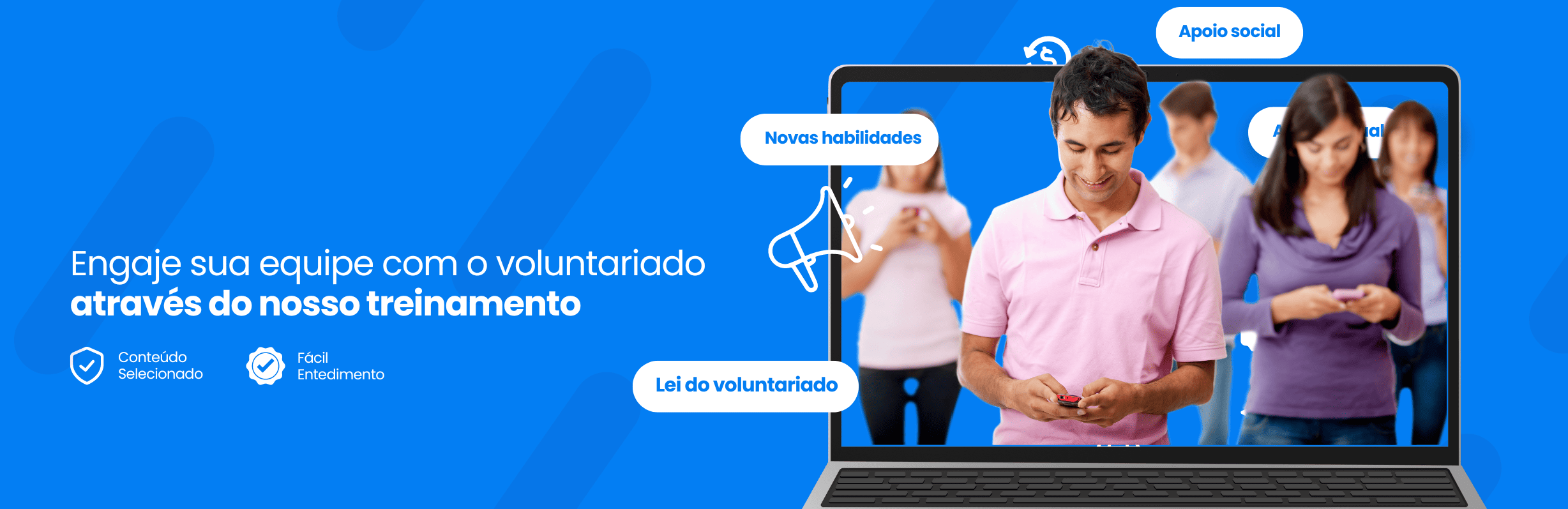 Banner de Treinamento para voluntariado