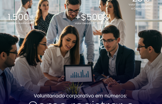 Voluntariado corporativo em números: como registrar e mostrar valor real
